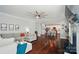 Open-concept living room with view into the kitchen and dining area at 6314 Bluffton Ln, Midland, NC 28107
