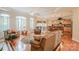Spacious living room featuring hardwood floors and open concept floor plan with lots of natural light at 7245 Willow Brook Ct, Denver, NC 28037