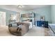Comfortable bedroom featuring a bunk bed and a comfortable beanbag chair at 8218 Bright Water Ln, Denver, NC 28037