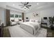 Cozy main bedroom with recessed lighting, soft carpet, neutral decor and large windows with natural light at Lot 101 Coppergate Dr, Salisbury, NC 28147