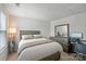 Serene bedroom featuring natural light, neutral walls and carpet, and modern furnishings at 1108 Stella Ct, Monroe, NC 28110