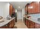 Kitchen with stainless appliances, granite countertops, and ample cabinet space at 1108 Stella Ct, Monroe, NC 28110