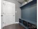 Mudroom with a bench, hooks, shelves, and storage baskets at 1305 Kings Grove Dr, York, SC 29745