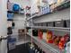Walk-in pantry with metal shelving offering plenty of storage space at 1305 Kings Grove Dr, York, SC 29745