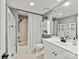 Clean bathroom including shower, vanity and cabinet space at 1320 Fillmore Ave # 137, Charlotte, NC 28203