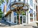 Unique restaurant exterior with eye-catching architectural details and large windows at 1320 Fillmore Ave # 137, Charlotte, NC 28203