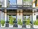 Restaurant exterior showcasing modern design and outdoor seating at 1320 Fillmore Ave # 137, Charlotte, NC 28203
