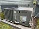 Ameristar HVAC unit on a concrete slab outside the home, with visible model and energy guide at 1415 Midlake Rd, Kannapolis, NC 28083