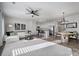 Bright, open living space featuring a modern kitchen, dining area, and comfortable seating for entertaining or relaxing at 177 Briana Marie Way, Indian Trail, NC 28079