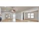 Bright living room with vaulted ceiling, ceiling fan, fireplace and laminate flooring at 1866 Charter Dr, Rock Hill, SC 29732