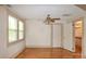 This bright bedroom offers hardwood floors, and natural light from the multiple windows at 2036 1St Sw Ave, Hickory, NC 28602