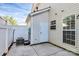 Enclosed backyard with a storage shed and an air conditioning unit at 2045 Flushing Ct, Charlotte, NC 28215