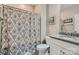 Bathroom features tub with shower and granite countertop vanity at 2322 Tessa Trce, Clover, SC 29710