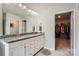 Bathroom with a granite countertop vanity and access to the walk in closet at 2322 Tessa Trce, Clover, SC 29710