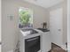 Functional laundry room with modern washer and dryer, offering convenience for chores at 2902 Oakdale Rd, Charlotte, NC 28216