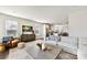 Inviting living room with modern furnishings and decor adjacent to a bright, open kitchen at 330 Armour St # 46, Davidson, NC 28036