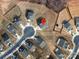 A detailed aerial view shows the layout of this neighborhood with cul-de-sac streets at 348 Ox Bow Cir, Mount Holly, NC 28120