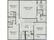 Upstairs floor plan featuring an owner's suite, three additional bedrooms, bathrooms, a loft, and a laundry room at 348 Ox Bow Cir, Mount Holly, NC 28120