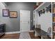 Functional mudroom with built-in storage, bench seating, and easy access to the home's entrance at 6008 Candlestick Ln, Lancaster, SC 29720