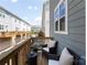 Balcony with outdoor seating and a view of the community at 9521 Ainslie Downs St, Charlotte, NC 28273