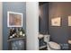 Stylish powder room with modern fixtures and elegant decor at 9521 Ainslie Downs St, Charlotte, NC 28273
