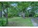 Charming brick home with lush greenery and mature trees creating a serene and private setting at 109 N Belvedere Ave, Gastonia, NC 28054