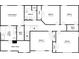 Detailed floorplan of the home's second story layout including bedrooms, bathrooms, and closets at 15003 Boudins Ln, Charlotte, NC 28278