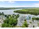 Scenic aerial view of Lake Wylie, showcasing the community's marina and waterfront homes at 165 Cardinal Dr # 615, New London, NC 27371