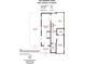 Floor plan displaying the layout of the 639 SF home, including the kitchen, bedroom, and living room at 165 Cardinal Dr # 615, New London, NC 27371