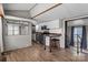 Eat-in kitchen with sleek appliances, white cabinetry and modern finishes throughout at 165 Cardinal Dr # 615, New London, NC 27371