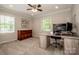 Bedroom with neutral walls, carpet flooring, and a ceiling fan at 195 Brookfield Cir, Mooresville, NC 28115
