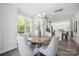 Charming breakfast nook with a round table, four chairs, and a large window with natural light at 2009 Clarksdale Dr # 39, Charlotte, NC 28206