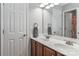Bathroom featuring a double vanity, white countertop, and a neutral color scheme at 212 Forest Walk Way, Mooresville, NC 28115