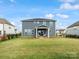 Back of house featuring a covered patio, large windows, and a well-maintained lawn at 6012 Millbridge Pkwy, Waxhaw, NC 28173