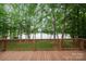 Wooden deck overlooking a yard with water views framed by trees at 8216 Malibu Pointe Ln, Denver, NC 28037