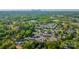 Scenic aerial view of residential area with lush greenery and a cityscape on the horizon at 862 Mcalway Rd, Charlotte, NC 28211