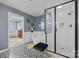 A stylish bathroom featuring a standalone tub and walk-in shower at 961 Confederate Ave, Salisbury, NC 28144