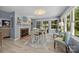 Inviting dining room with a fireplace and natural light, perfect for gatherings and meals at 961 Confederate Ave, Salisbury, NC 28144