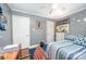 Relaxing bedroom with hardwood floors, lots of closet space, and a cozy atmosphere at 1115 Grovewood Dr, Charlotte, NC 28208