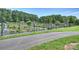 Community garden surrounded by a black fence with various plots at 13605 Tranquil Day Dr, Matthews, NC 28105