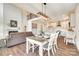 Open concept living spaces feature a modern kitchen, dining, and living area at 18011 Wilbanks Dr, Charlotte, NC 28278