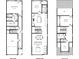 Detailed floor plan showcasing the layout of each floor and room dimensions at 2432 Arty Ave, Charlotte, NC 28208