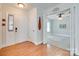 Welcoming foyer with hardwood floors and an open view into the adjacent living space at 2915 Cherry Blossom Ct, Fort Mill, SC 29715