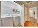 Laundry room with washer, dryer and shelving at 2915 Cherry Blossom Ct, Fort Mill, SC 29715