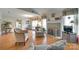 Bright living room with a fireplace, large windows, and comfortable seating at 2915 Cherry Blossom Ct, Fort Mill, SC 29715