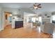 Spacious living room featuring hardwood floors, fireplace, and ample natural light at 2915 Cherry Blossom Ct, Fort Mill, SC 29715