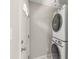 Laundry area with stacked washer and dryer at 3932 Slagle Dr, Charlotte, NC 28215