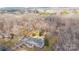 Aerial view of the property with in-ground pool surrounded by lush greenery and mature trees at 4001 Carmel Acres Dr, Charlotte, NC 28226