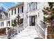 Elegant front entrance showcasing the detailed door and bright white facade at 4001 Carmel Acres Dr, Charlotte, NC 28226