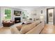 Cozy living room featuring a fireplace, plush seating, and natural light at 4174 Charlton Rd, Fort Mill, SC 29715
